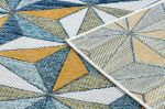 Kusový koberec Cooper Sisal Mosaic 22222 ecru/navy - 140x190 cm