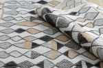Kusový koberec Cooper Sisal Diamonds 22217 ecru/black - 140x190 cm