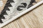 Kusový koberec Cooper Sisal Aztec 22224 ecru/black - 80x150 cm
