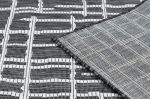 Kusový koberec Sion Sisal Trellis 22144 black/ecru - 120x170 cm