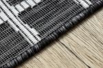 Kusový koberec Sion Sisal Trellis 22144 black/ecru – na ven i na doma - 200x290 cm