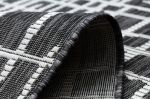 Kusový koberec Sion Sisal Trellis 22144 black/ecru – na ven i na doma - 200x290 cm