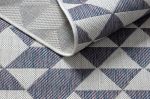 Kusový koberec Sion Sisal Triangles 22373 ecru/blue-pink - 120x170 cm