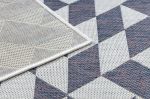 Kusový koberec Sion Sisal Triangles 22373 ecru/blue-pink - 200x290 cm