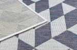 Kusový koberec Sion Sisal Triangles 22373 ecru/blue-pink - 120x170 cm