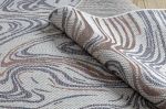 Kusový koberec Sion Sisal Waves 2836 ecru/blue/pink – na ven i na doma - 160x220 cm