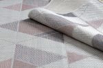 Kusový koberec Sion Sisal Triangles B3006A ecru/pink – na ven i na doma - 200x290 cm