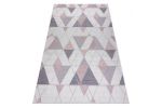 Kusový koberec Sion Sisal Triangles 3006 ecru/pink - 120x170 cm