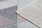 Kusový koberec Sion Sisal Triangles B3006A ecru/pink – na ven i na doma - 200x290 cm