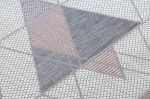 Kusový koberec Sion Sisal Triangles 3006 ecru/pink - 80x150 cm