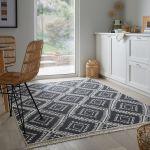 Kusový koberec Deuce Alix Recycled Rug Monochrome/Black - 80x150 cm