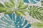 Kusový koberec Flair 105617 Tropical Leaves Turqouise Green – na ven i na doma - 120x180 cm