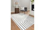 Kusový koberec Mode 8494 geometric cream/black - 180x270 cm