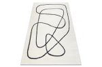 Kusový koberec Mode 8377 abstract cream/black - 80x150 cm
