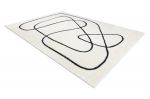 Kusový koberec Mode 8377 abstract cream/black - 80x150 cm