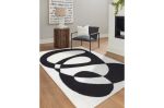 Kusový koberec Mode 8531 abstract cream/black - 80x150 cm
