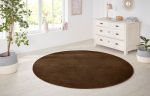 Kusový koberec Nasty 101154 Braun kruh - 200x200 (průměr) kruh cm
