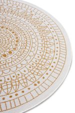 Kusový koberec Twin-Wendeteppiche 105797 Ochre kruh – na ven i na doma - 200x200 (průměr) kruh cm