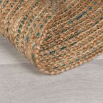 Kusový koberec Capri Jute Natural/Blue kruh - 133x133 (průměr) kruh cm Kusový koberec Capri Jute Natural/Blue kruh - 133x133 (průměr) kruh cm