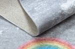 Dětský kusový koberec Junior 52063.801 Rainbow grey - 80x150 cm