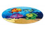 Dětský kusový koberec Junior 51594.801 Ocean - 100x100 (průměr) kruh cm