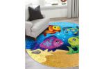Dětský kusový koberec Junior 51594.801 Ocean - 100x100 (průměr) kruh cm