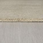 Kusový ručně tkaný koberec Tuscany Textured Wool Border Natural - 60x230 cm