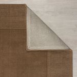 Kusový ručně tkaný koberec Tuscany Textured Wool Border Brown - 200x290 cm