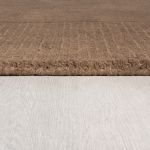 Kusový ručně tkaný koberec Tuscany Textured Wool Border Brown - 200x290 cm