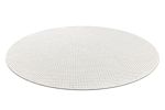 Kusový koberec Timo 6272 White kruh – na ven i na doma - 120x120 (průměr) kruh cm