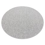 Kusový koberec Timo 6272 Light grey kruh – na ven i na doma - 200x200 (průměr) kruh cm