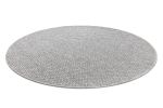 Kusový koberec Timo 6272 Light grey kruh – na ven i na doma - 120x120 (průměr) kruh cm