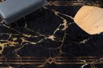 Kusový koberec Miro 51333.801 Marble black / gold - 80x150 cm