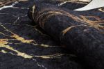 Kusový koberec Miro 51333.801 Marble black / gold - 80x150 cm
