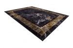 Kusový koberec Miro 51278.809 Marble black / gold - 160x220 cm