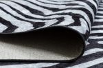 Kusový koberec Miro 51331.803 Zebra black / white - 80x150 cm