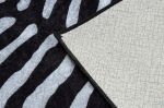 Kusový koberec Miro 51331.803 Zebra black / white - 80x150 cm