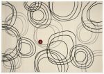 Kusový koberec Kruhy cream - 80x150 cm