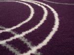 Kusový koberec Kruhy lila - 120x170 cm