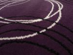 Kusový koberec Kruhy lila - 80x150 cm