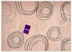Kusový koberec Kruhy powder pink - 80x150 cm