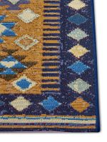 Kusový koberec Cappuccino 105874 Peso Yellow Purple - 80x165 cm