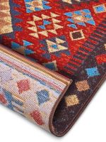 Kusový koberec Cappuccino 105875 Peso Red Blue - 80x165 cm