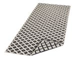Kusový koberec Twin-Wendeteppiche 103124 schwarz creme – na ven i na doma - 120x170 cm