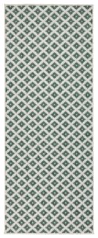 Kusový koberec Twin-Wendeteppiche 103125 grün creme – na ven i na doma - 80x250 cm