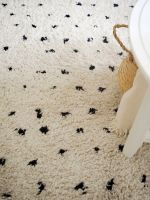 Kusový koberec Berber Syla B752 dots cream kruh - 160x160 (průměr) kruh cm