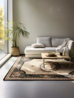 Kusový koberec Herat 105993 Black Cream - 120x170 cm
