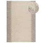 Ručně tkaný kusový koberec Minerals Border Natural - 120x170 cm