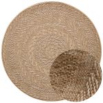 Kusový koberec Forest 103998 Beige/Brown – na ven i na doma - 200x200 (průměr) kruh cm