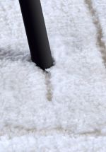 Kusový koberec New York 106203 White kruh - 160x160 (průměr) kruh cm